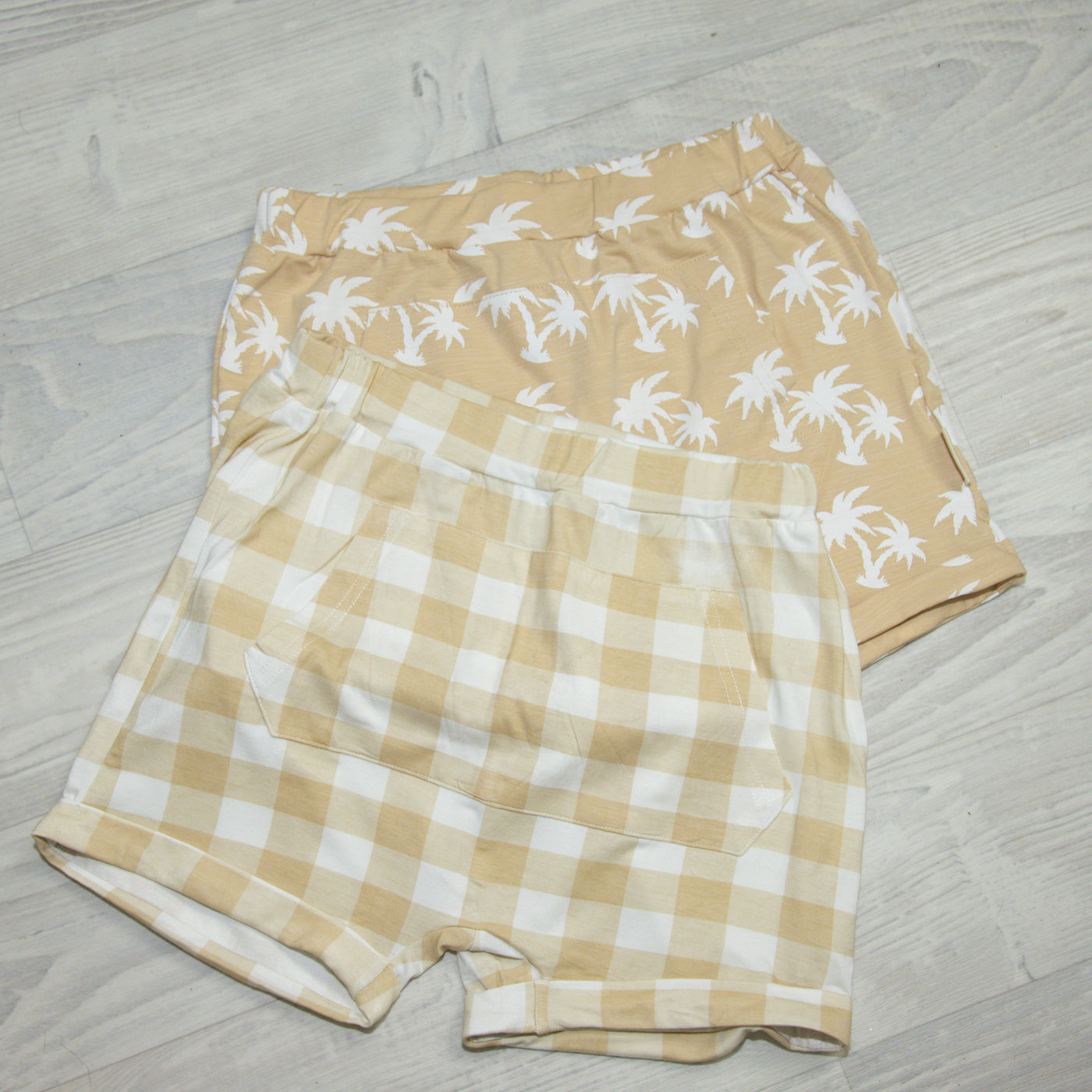 Gingham Bamboo Shorts