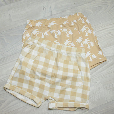 Gingham Bamboo Shorts