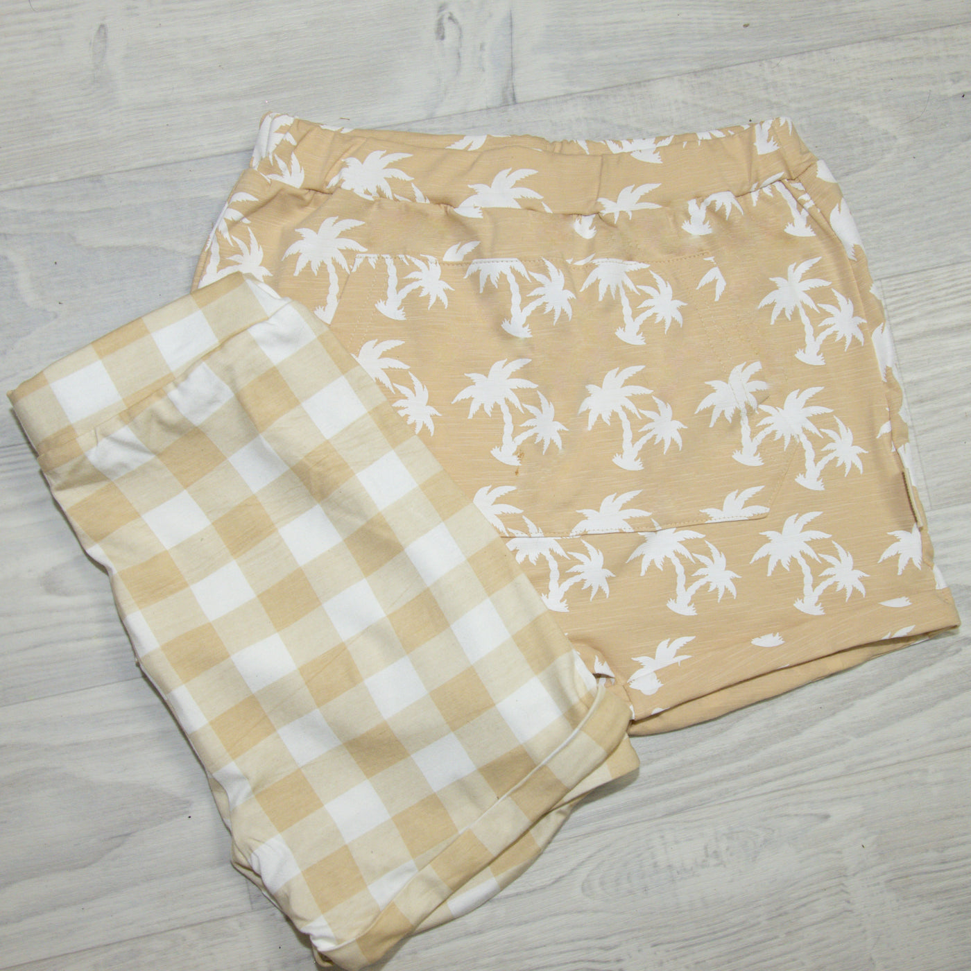 Palm Tree Cotton Shorts